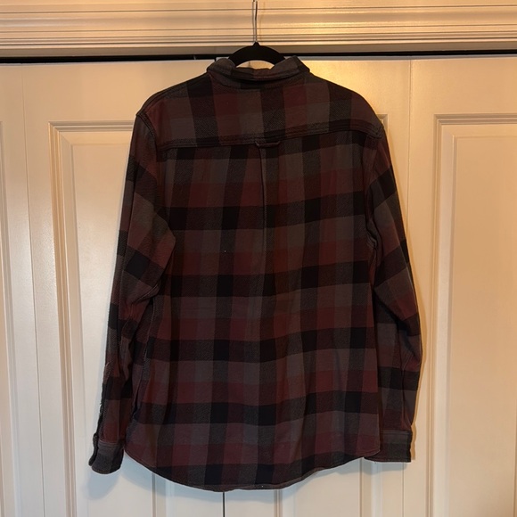 Red and Black Plaid Casual Button Down Shirt - Picture 2 of 6